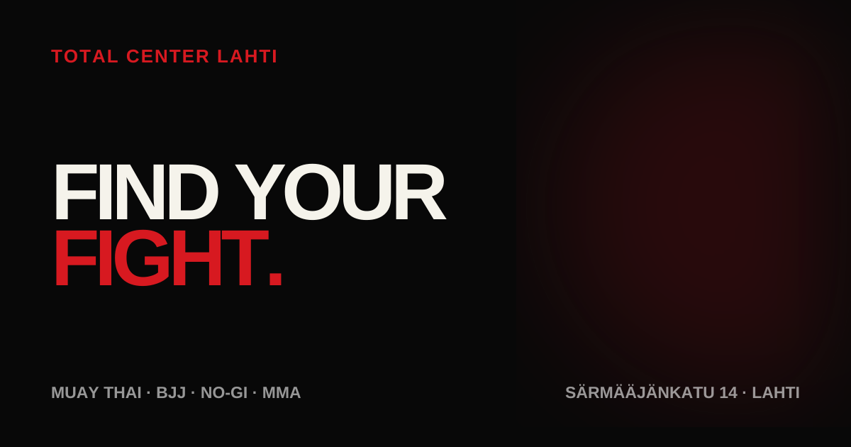 Total Center Lahti | Combat Sports in Lahti